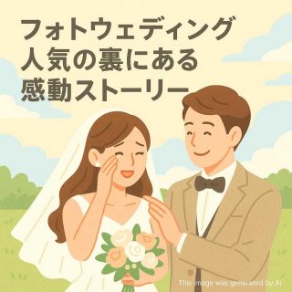 フォトウェディング人気の裏にある感動ストーリー