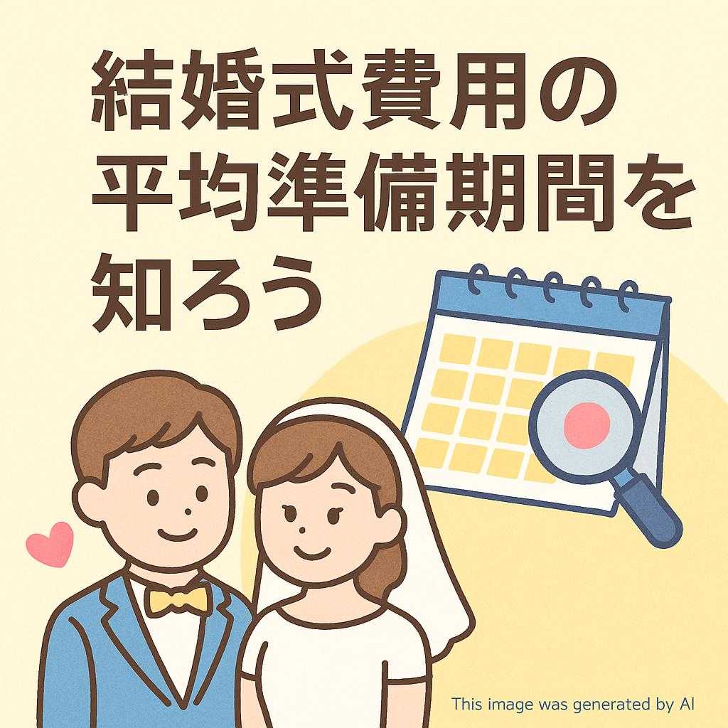 結婚式費用の平均準備期間を知ろう