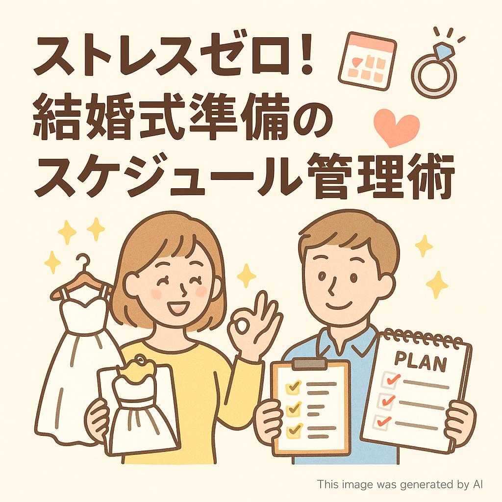 ストレスゼロ！結婚式準備のスケジュール管理術