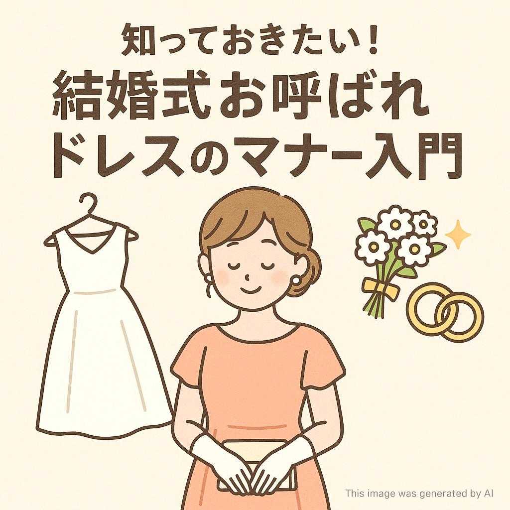 知っておきたい！結婚式お呼ばれドレスのマナー入門