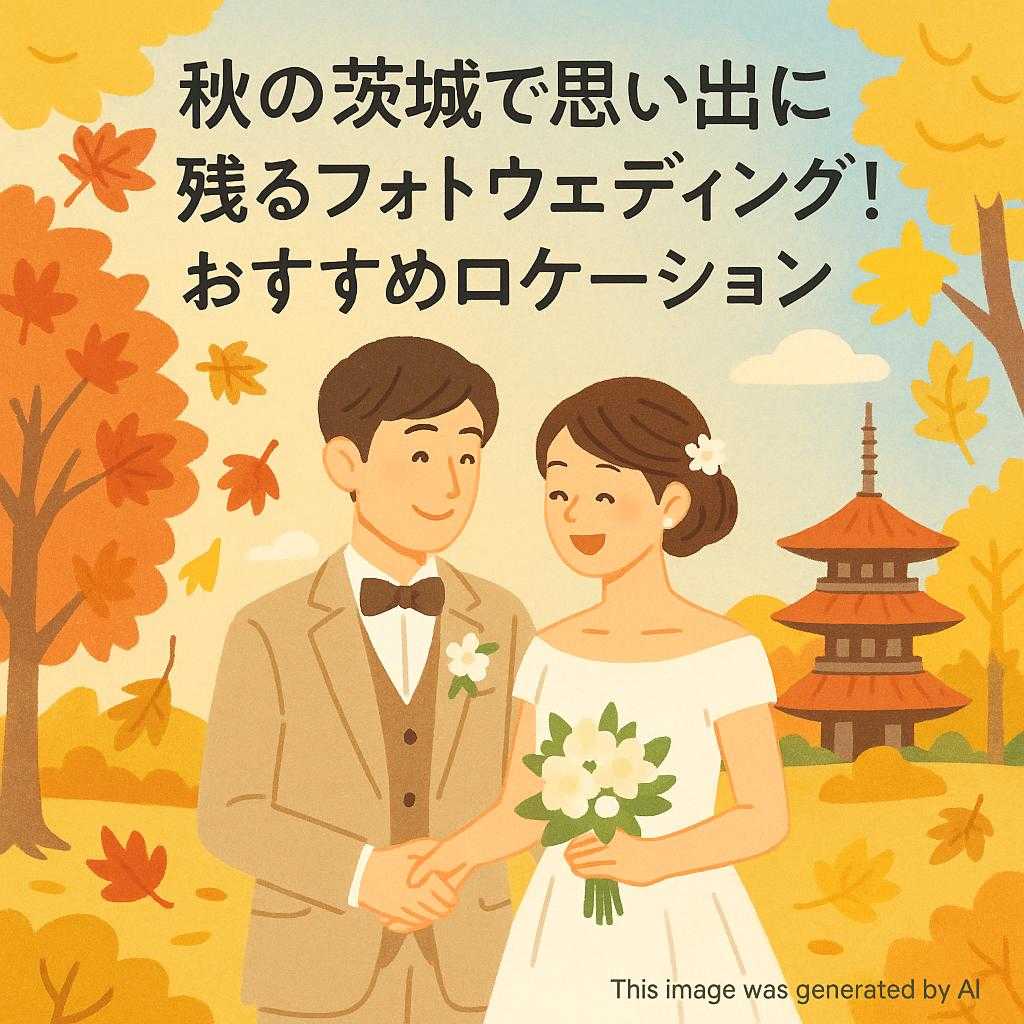 秋の茨城で思い出に残るフォトウェディング！おすすめロケーション