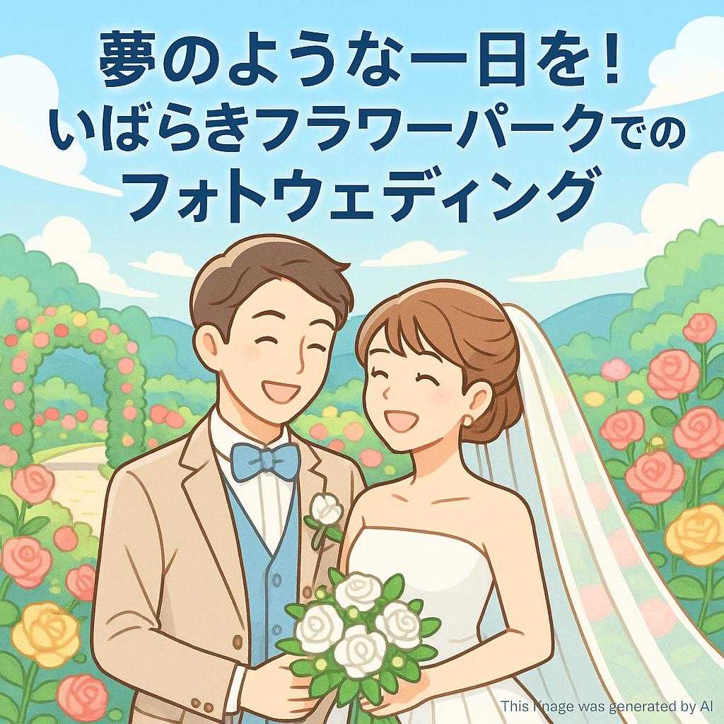 夢のような一日を！いばらきフラワーパークでのフォトウェディング