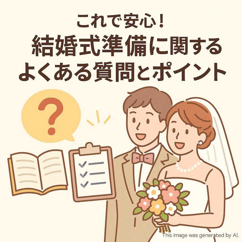 これで安心！結婚式準備に関するよくある質問とポイント