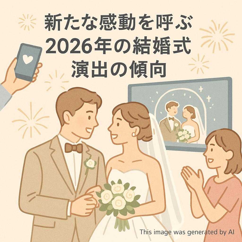 新たな感動を呼ぶ2026年の結婚式演出の傾向