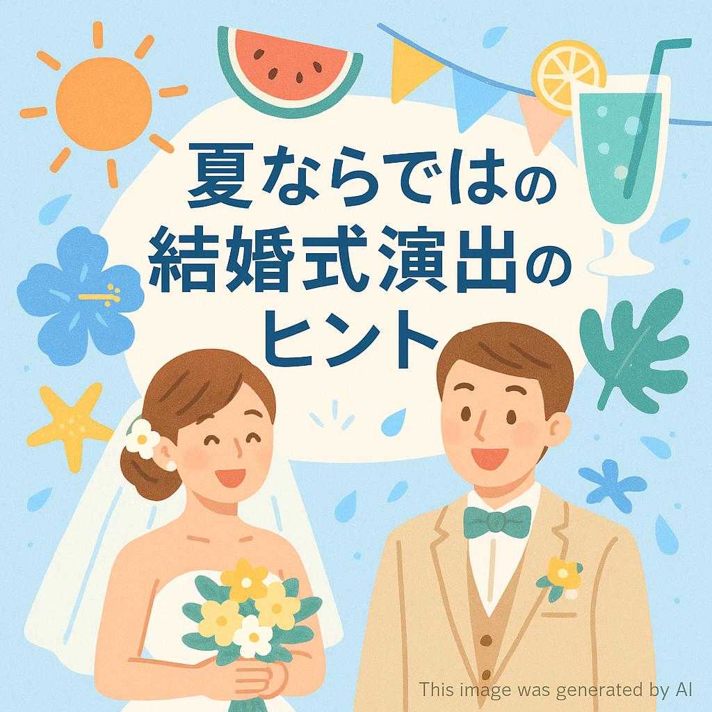 夏ならではの結婚式演出のヒント