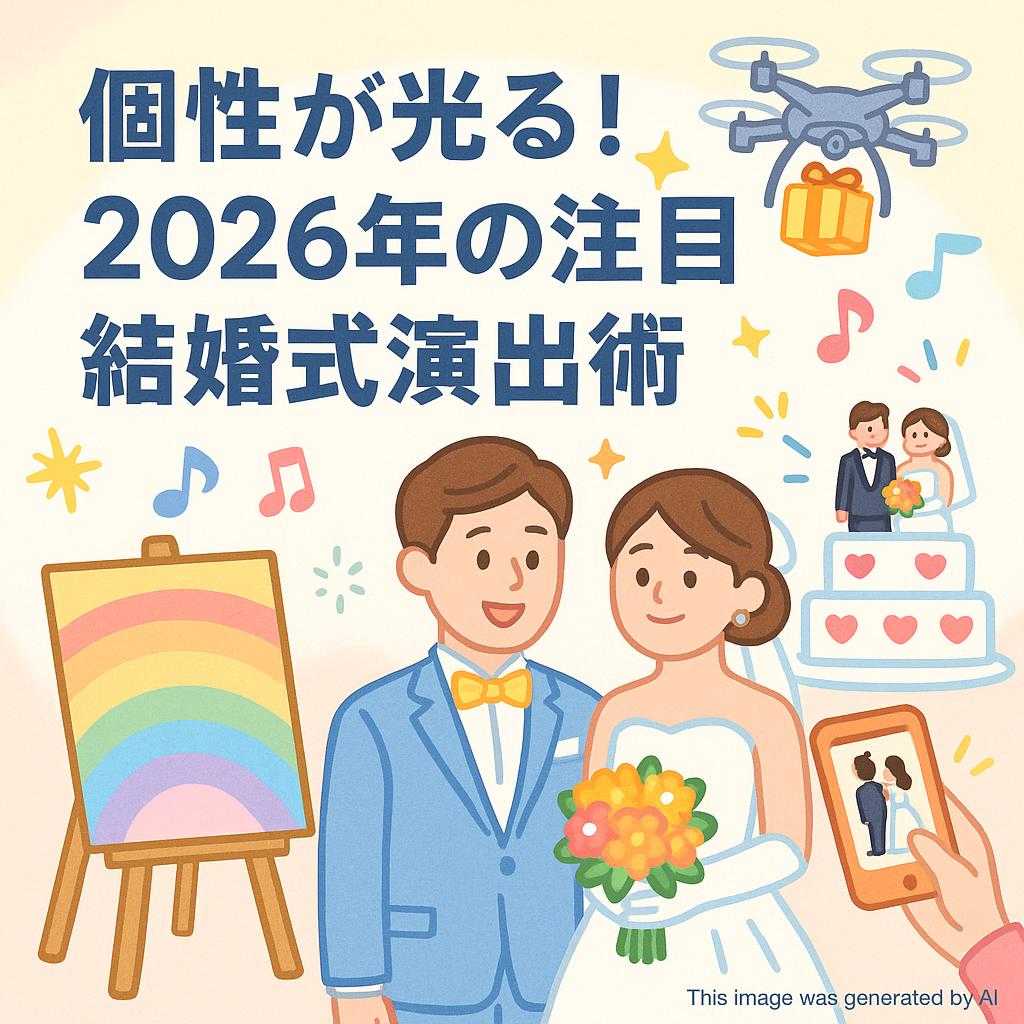 個性が光る！2026年の注目結婚式演出術