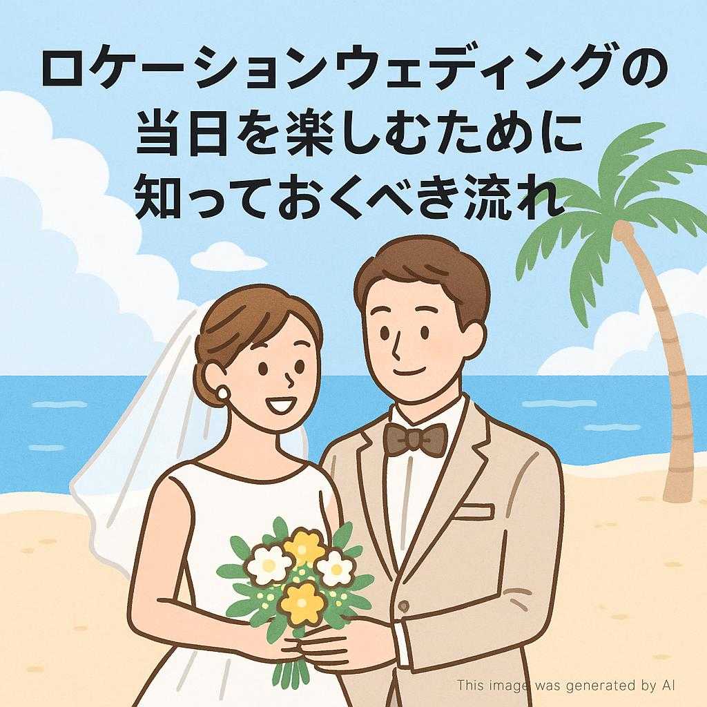 ロケーションウェディングの当日を楽しむために知っておくべき流れ