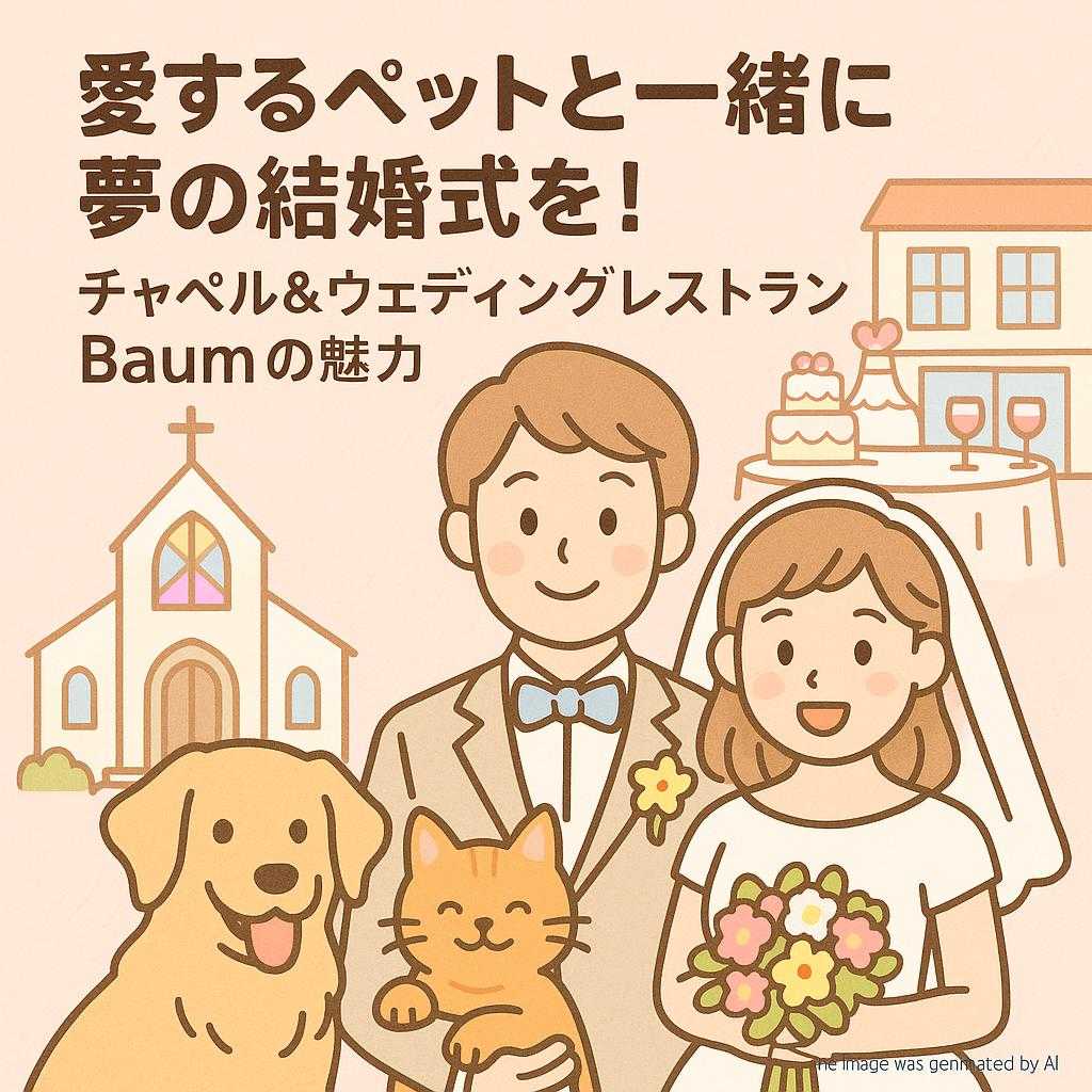 愛するペットと一緒に夢の結婚式を!チャペル&ウェディングレストランBaumの魅力