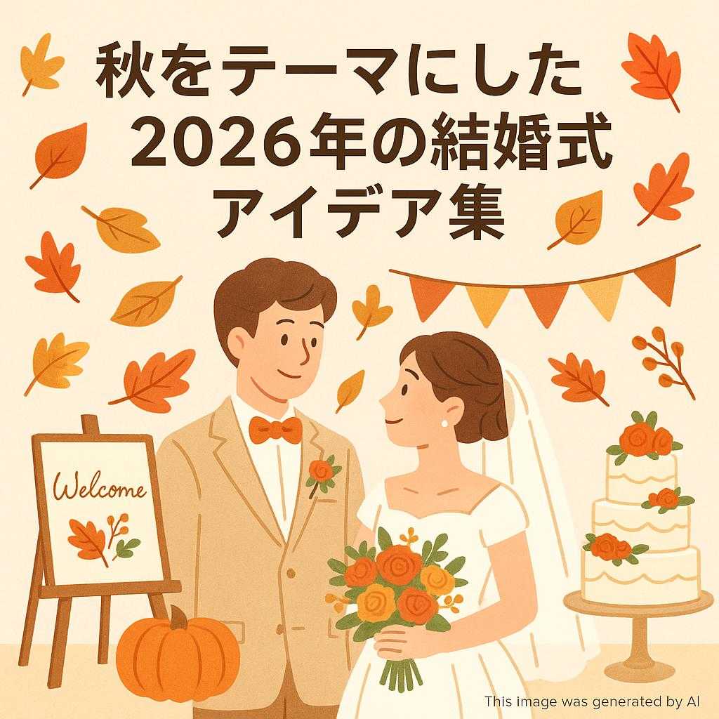秋をテーマにした2026年の結婚式アイデア集