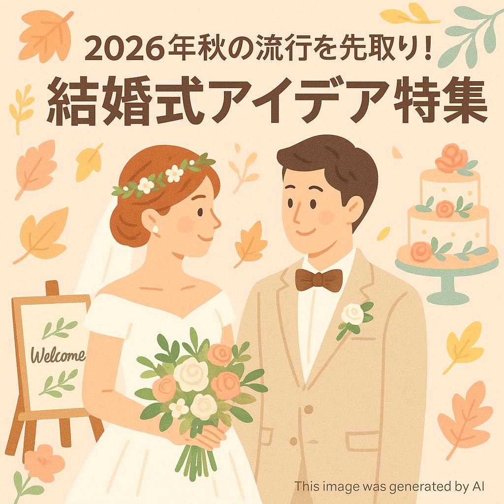 2026年秋の流行を先取り！結婚式アイデア特集