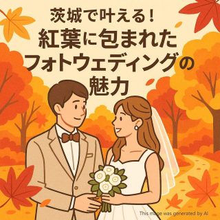 茨城で叶える！紅葉に包まれたフォトウェディングの魅力