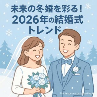 未来の冬婚を彩る！2026年の結婚式トレンド
