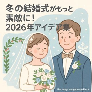 冬の結婚式がもっと素敵に！2026年アイデア集