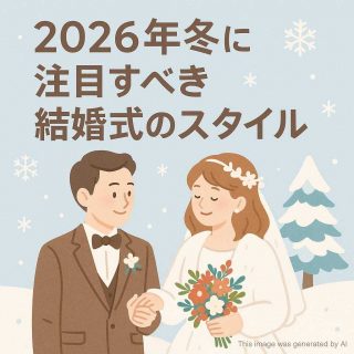 2026年冬に注目すべき結婚式のスタイル