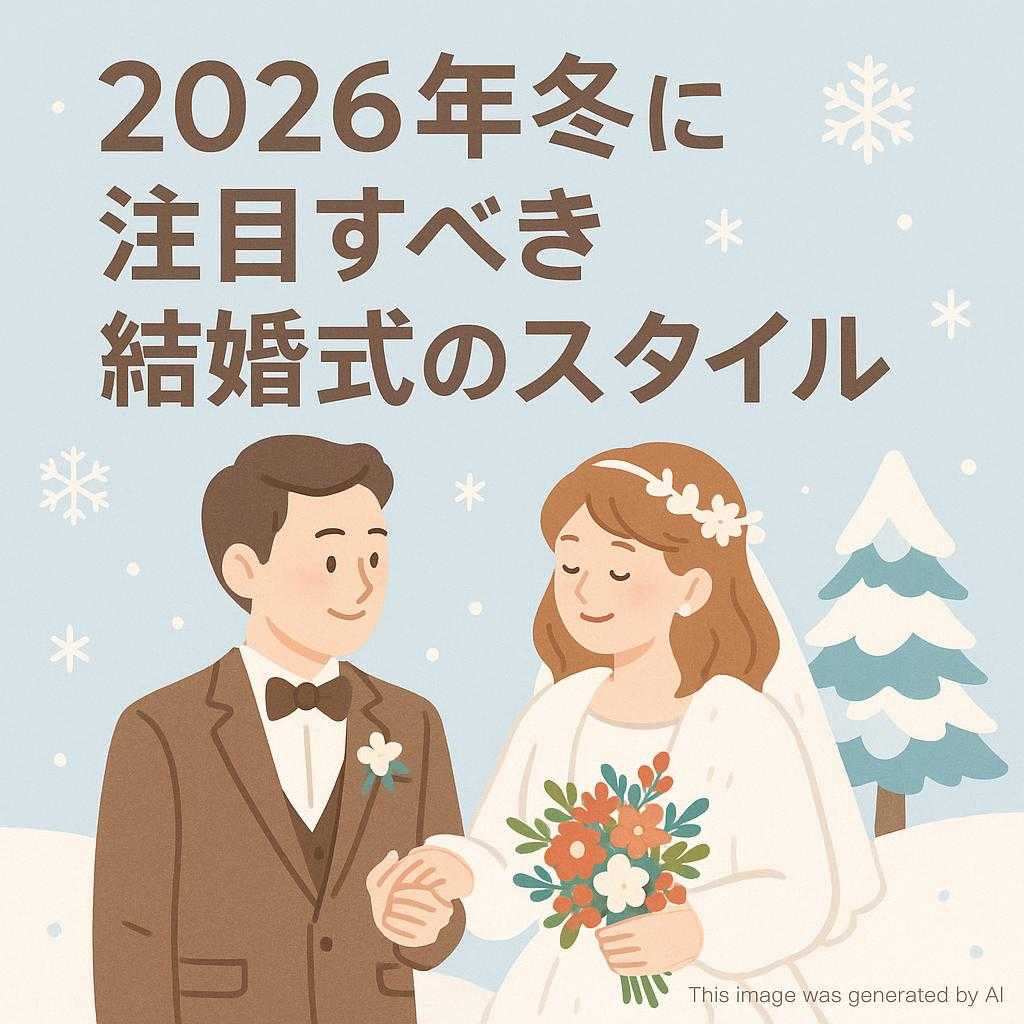 2026年冬に注目すべき結婚式のスタイル