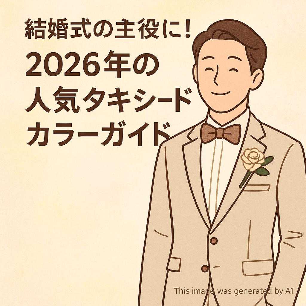結婚式の主役に！2026年の人気タキシードカラーガイド
