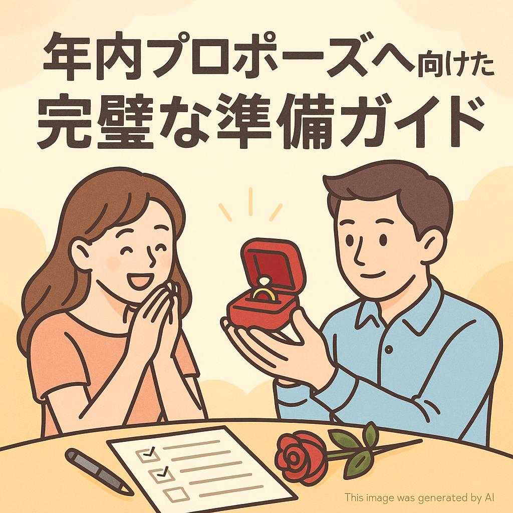 年内プロポーズへ向けた完璧な準備ガイド