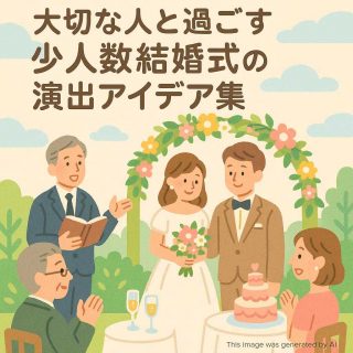 大切な人と過ごす少人数結婚式の演出アイデア集