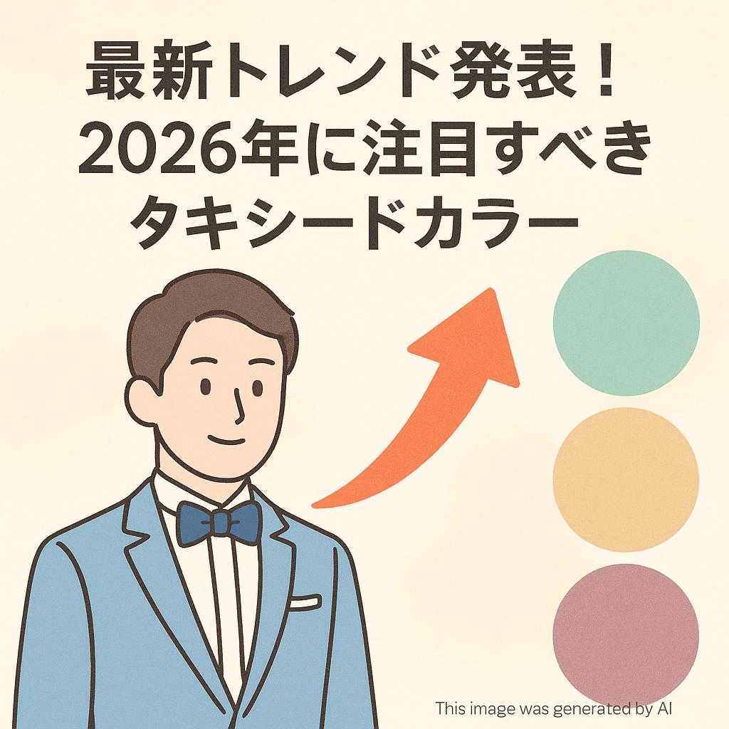 最新トレンド発表!2026年に注目すべきタキシードカラー
