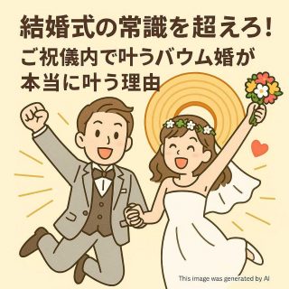 結婚式の常識を超えろ！ご祝儀内で叶うバウム婚が本当に叶う理由