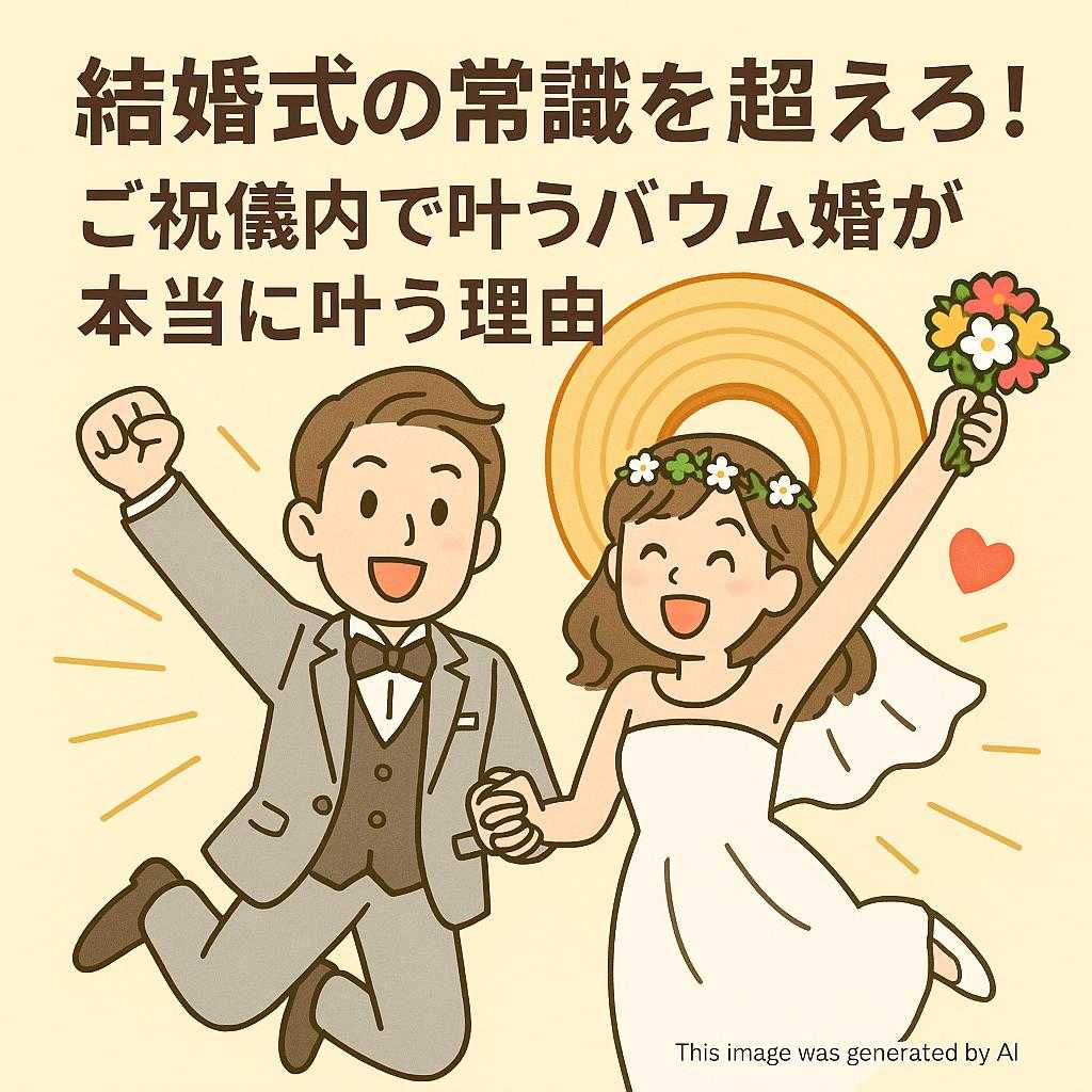 結婚式の常識を超えろ！ご祝儀内で叶うバウム婚が本当に叶う理由