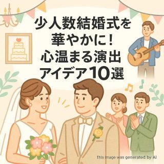 少人数結婚式を華やかに！心温まる演出アイデア10選