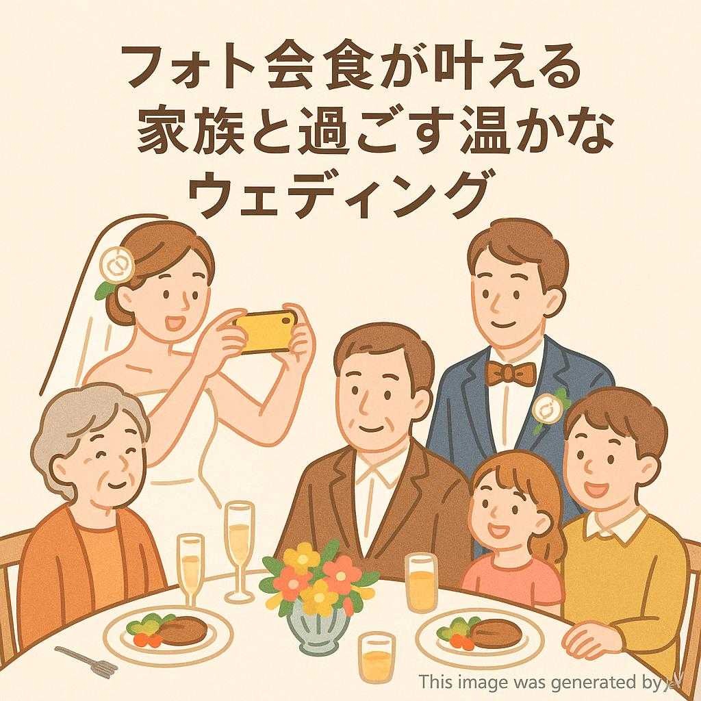 フォト会食が叶える家族と過ごす温かなウェディング