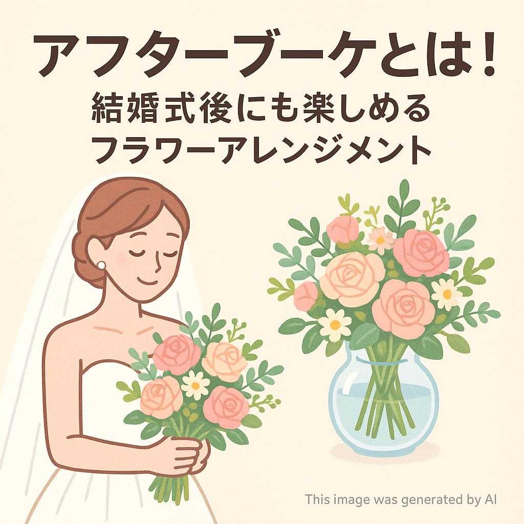 アフターブーケとは!結婚式後にも楽しめるフラワーアレンジメント