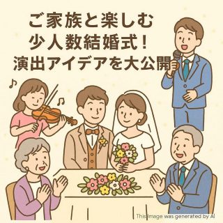 ご家族と楽しむ少人数結婚式！演出アイデアを大公開