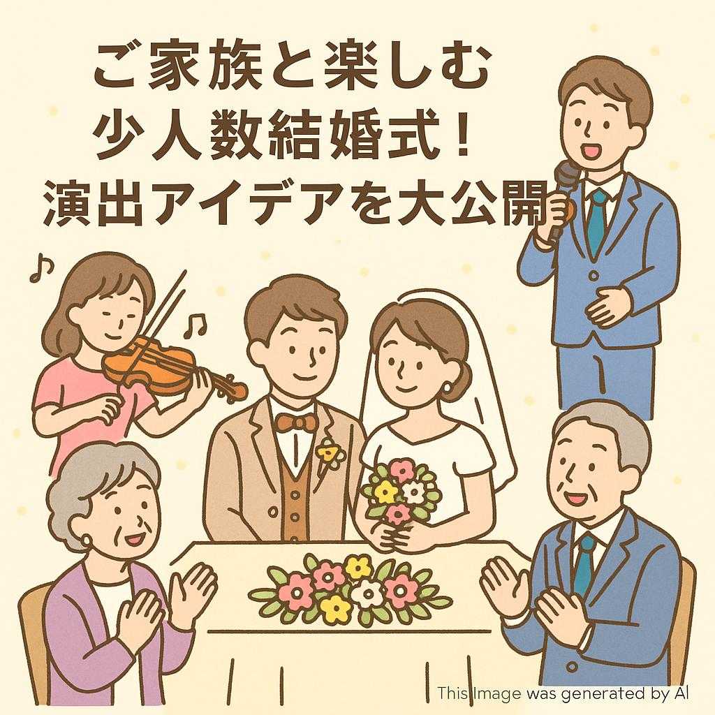 ご家族と楽しむ少人数結婚式！演出アイデアを大公開