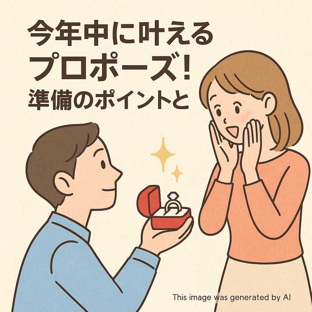 今年中に叶えるプロポーズ！準備のポイントとは