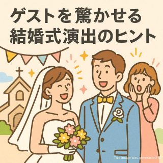 ゲストを驚かせる結婚式演出のヒント