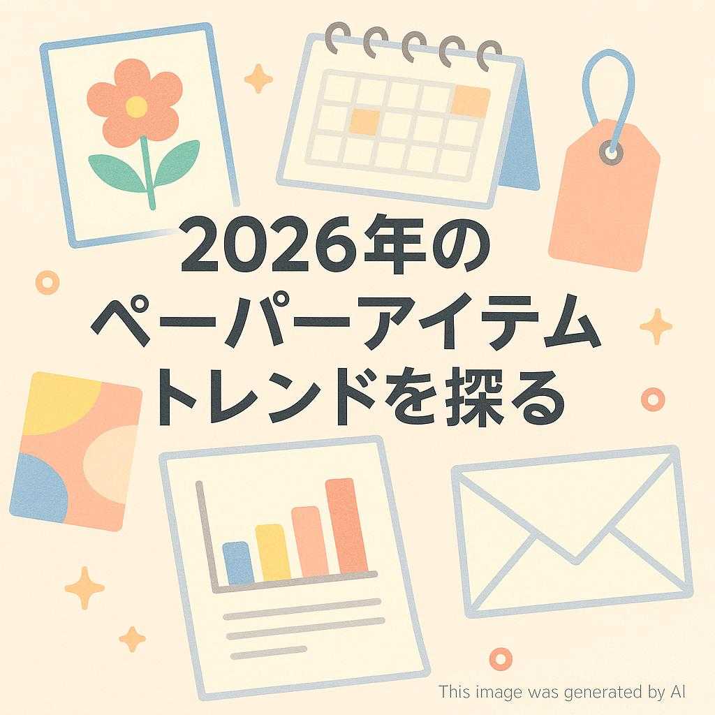 2026年のペーパーアイテムトレンドを探る