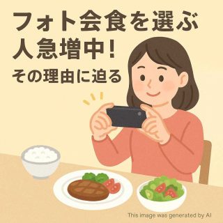フォト会食を選ぶ人急増中！その理由に迫る