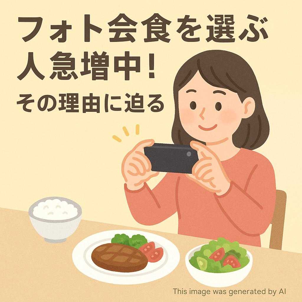 フォト会食を選ぶ人急増中!その理由に迫る