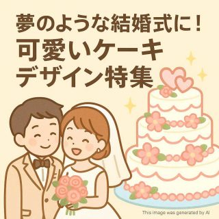 夢のような結婚式に！可愛いケーキデザイン特集