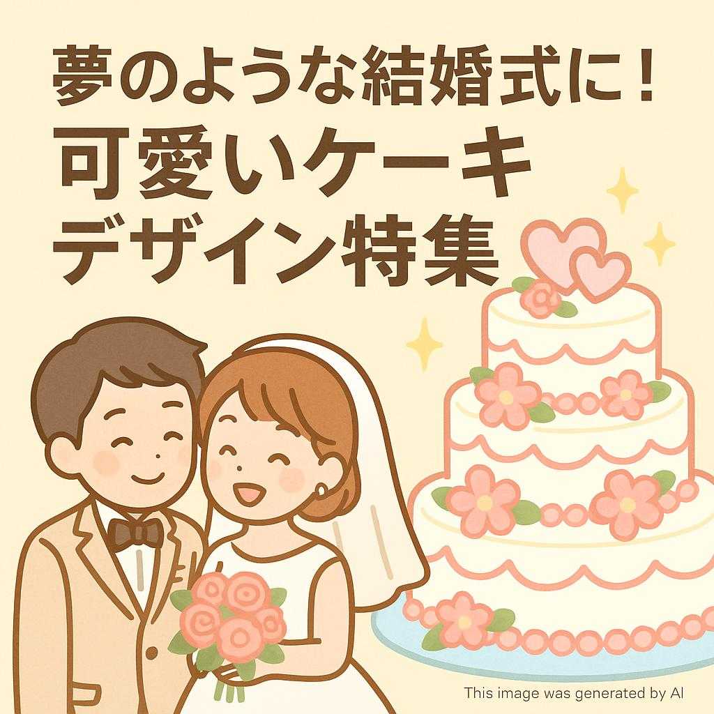 夢のような結婚式に!可愛いケーキデザイン特集